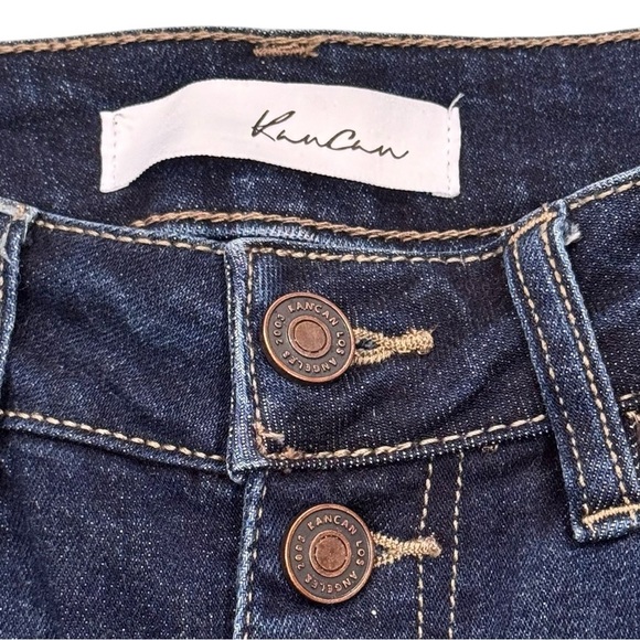 NWOT Kancan Size 3/25 High Rise 
5 Button Skinny Medium Wash Distressed Jeans - Picture 8 of 9